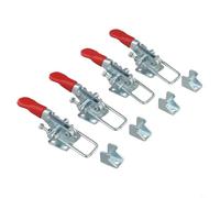 Lot de 4 pinces à bascule GH-40323, capacité de charge de 160 kg, boulon en U réglable pour fixation de tôles et circuits imprimés, matériau HCS,