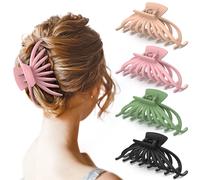 Lot De 4 Pinces À Cheveux À Griffes Creuses Multicolore