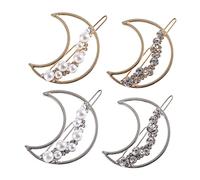 Lot de 4 pinces à cheveux creuses avec perles et accessoires de cheveux élégants pour mariages, fêtes, pratiques