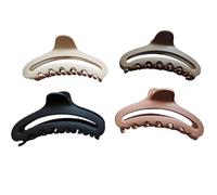 Lot de 4 pinces à cheveux de 11,9 cm pour femme, cheveux moyennement épais et longs, mats antidérapants