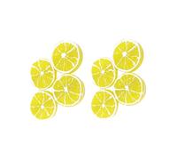 Lot de 4 pinces à cheveux doubles en tranches de citron pour femmes et filles - Barrettes créatives en forme de bec de canard - Accessoires pour cheveux et barrettes décoratives