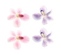 Lot de 4 pinces à cheveux élégantes en forme de fleur artificielle - Faciles à porter - Pour les voyages et les festivals de musique