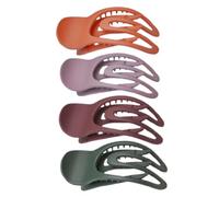 Lot de 4 pinces à cheveux en forme de bec de canard - Barrettes décoratives pour les types de cheveux, élégantes pour le travail, le shopping, les voyages, accessoires de cheveux décoratifs