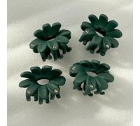 Lot de 4 pinces à cheveux en forme de fleur pour femme - Jolies épingles à cheveux mates - Barrettes chics pour accessoires de coiffure