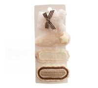 Lot de 4 pinces à cheveux en tissu, marron doux, mini accessoires pour cheveux faits à la main, marron B
