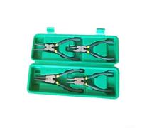 Lot de 4 pinces à circlips de précision pour la manipulation d'anneaux de serrage dans la réparation d'équipements industriels, y compris les options intérieures et extérieures droites et courbées (4