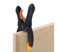 Lot de 4 pinces à cliquet à dégagement rapide pour le travail du bois, pinces à mâchoires en nylon de 15,2 cm et 20,3 cm avec ressort de retenue et double coussinets pivotants, serrage solide (15,2 cm