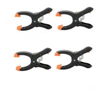 Lot de 4 pinces à cliquet de 15,2 cm avec poignées en nylon et largeur de mâchoire réglable pour une force de serrage efficace sur les planches en bois et les pièces à usiner (15,2 cm)