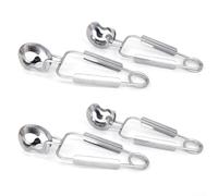 Lot de 4 pinces à escargot en acier inoxydable avec design ergonomique pour servir des escargots et des tâches alimentaires multi-usages