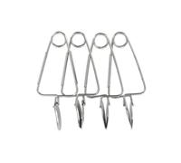 FM Professional 21881 Pince à escargot, Lot de 4 pinces à escargot, Escargot, Pince, Ustensile de cuisine, Escargot de bourgogne, Acier inoxydable, Argenté, 22,7 cm x 11,6 cm x 5 cm