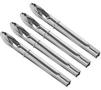 lot de 4 pinces à grillades en acier inoxydable [longueur-28cm] - 4 pinces de cuisine universelles | Pack de 4 pinces BBQ multi-usages - Pince à viande [résistante à la chaleur] | Pince à saucisses | 