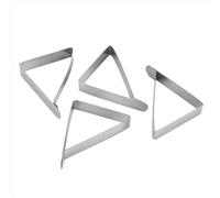 Lot de 4 pinces à nappe en acier inoxydable, antidérapantes et réglables