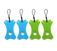 Lot de 4 pinces à poux et puces pour chiens et chats avec loupe pour cartes et chats humains pour animaux de compagnie