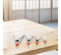 Lot de 4 pinces à ressort en métal robustes avec embouts en caoutchouc antidérapant - 10,2 cm, 15,2 cm, 17,8 cm et 22,9 cm - Tailles assorties pour le travail du bois, le bricolage et l'atelier