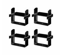 Lot de 4 pinces à ressort larges pour remorque, accessoires de camion en acier inoxydable, clips de réparation pour ressorts pliés pour contrôle de la stabilité du véhicule (noir)