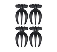Lot de 4 pinces à salade portables pour salade, fourchette, légumes, fruits, cuillère à mélanger, outil de cuisine, griffes faciles à utiliser pour servir