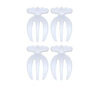Lot de 4 pinces à salade portables pour salade, fourchette, légumes, fruits, cuillère à mélanger, outil de cuisine, griffes faciles à utiliser pour servir