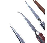 Lot de 4 pinces à souder en cuivre et en acier inoxydable pour bijoux