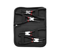 Lot de 4 pinces avec embouts interchangeables pour circlips en acier et étui de rangement compact