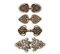 Lot de 4 pinces celtiques médiévales en alliage pour châle à coudre et cardigan pour fille et femme Argenté, 4 pcs, Plastique, comme description