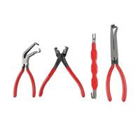 Lot de 4 pinces de déconnexion électrique automobile robustes en acier à haute teneur en carbone pour démontage de bornes dans des espaces étroits