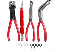 Lot de 4 pinces de déconnexion électrique pour voitures - Outil séparateur de connecteur électrique - Pince de déconnexion de connecteur électrique automobile - Clip de ligne de carburant essence