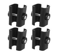 Lot de 4 pinces de parasol résistantes aux intempéries - Support de fixation réglable pour piscine, jardin, plage, camping, clôture, jardin, jardin, maison, outil de stabilité