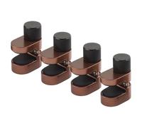 Lot de 4 pinces de réparation réglables en aluminium pour écran LCD - 7 cm × 0,5 cm × 2,5 cm, ouverture maximale de 15 mm, rembourré en caoutchouc et finition bronze, pour Smartph