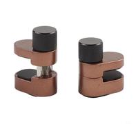 Lot de 4 pinces de réparation réglables en aluminium pour écran LCD avec coussinets en caoutchouc - Compact 7 cm × 1,5 cm × 2,5 cm, hauteur d'ouverture maximale de 15 mm, pour Smartph