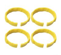 Lot de 4 pinces de serrage pour aspirateur Kärcher NT20 30 WD1 WD2 WD3 WD4 2.863-012.0, compatibles avec la série MV3-MV6, durables, gris et jaune (jaune)