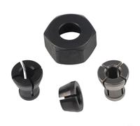 Lot de 4 pinces de serrage pour toupie de 6 mm, 6,35 mm, 8 mm, cône en acier pour RP0900K RT0701C RT0702C RT0700CX2 M361 3608B Accessoires d'outils électriques