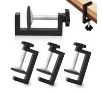 Lot de 4 pinces de table en G - Petit support universel - Pince en C pour chambre à coucher, cuisine, salle de bain