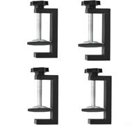 Lot de 4 pinces de travail du bois de type C avec coussinets en caoutchouc, ensemble de pinces de type G réglables pour armoires et projets de bureau, mini pinces robustes