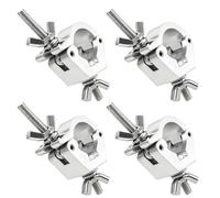 Lot de 4 pinces de traverses de 25 à 30 mm - Boucle rapide - Pince d'éclairage de scène - Crochet de serrage en O - Avec capacité de charge de 80 kg - Accessoire d'éclairage pour éclairage de scène