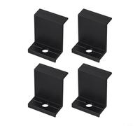 Lot de 4 pinces d'extrémité de panneau solaire en alliage d'aluminium pour systèmes de montage PV compatibles avec une épaisseur de panneau de 30 mm à 45 mm et des hauteurs de cadre de 30 à 40 mm (45