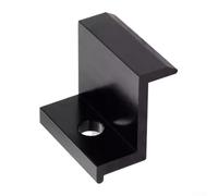 Lot de 4 pinces d'extrémité en alliage d'aluminium pour montage de panneau solaire PV solide et design (40 mm)