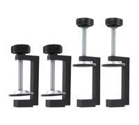 Lot de 4 pinces G pour le travail du bois, pinces en C réglables avec coussinets en silicone pour la protection de surface et construction en alliage d'aluminium