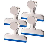 Lot de 4 Pinces Magnétiques Puissantes pour Frigo, Tableau Blanc, Bureau, Cuisine, Aimants forts en Néodyme