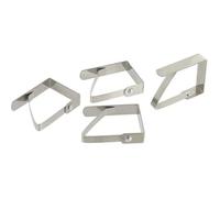Lot de 4 pinces nappe en inox