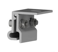 Lot de 4 pinces solaires de toit avec construction en alliage d'aluminium et fixations en acier inoxydable, conçues pour une fixation sûre des supports de panneaux solaires