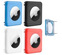 Lot de 4 pingles de s ret TagVault AirTag Le meilleur support AirTag pour enfants Profil bas Ne pend pas Elevation Lab Bleu Blanc