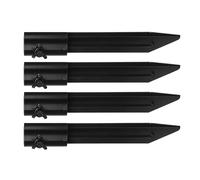Lot de 4 piquets de jardin résistants à la rouille Inserts de lampes de poche résistantes à la corrosion pour l'extérieur