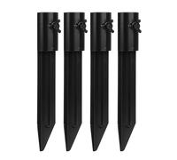 Lot de 4 piquets de lumière d'extérieur résistants à la rouille en fer faciles à utiliser pour une utilisation dans le jardin pour lampes torches et lampes solaires