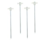 Lot de 4 piquets de sable durables pour tente, ancrages de tente multi-usages, piquets de type lourd pour environnement hivernal, ancrages sécurisés de tente