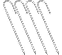 Lot de 4 piquets de sol en acier galvanisé 40,6 cm