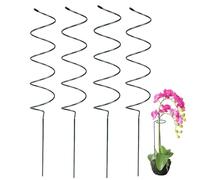 Lot de 4 piquets torsadés pour tomates en spirale, supports réutilisables pour plantes en pot, rose, vigne grimpante, support pour plantes grimpantes