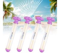 Lot de 4 pistolets à eau de feu d'artifice - Jouet romantique de style feu d'artifice - Pour jeux d'eau pour enfants en plein air, concerts, piscine, plage, été, jeux de fête en plein air