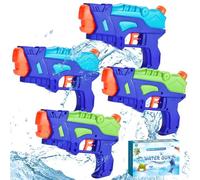 (Lot de 4) Pistolets À Eau pour Enfants, Pistolets Gicleurs À Gâchette | Jouets Extérieurs Pour Piscine, Jardin, Combats D'Eau Estivaux, Cadeaux Garçons Filles, Jouets D'Entraînement Chiens Chats