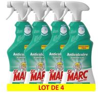Lot de 4 Pistolets Spray Désinfectant et Nettoyant Anticalcaire au Vinaigre Blanc 750 ml