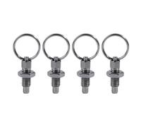 Lot de 4 pistons d'indexation en acier inoxydable avec anneau de traction non verrouillable